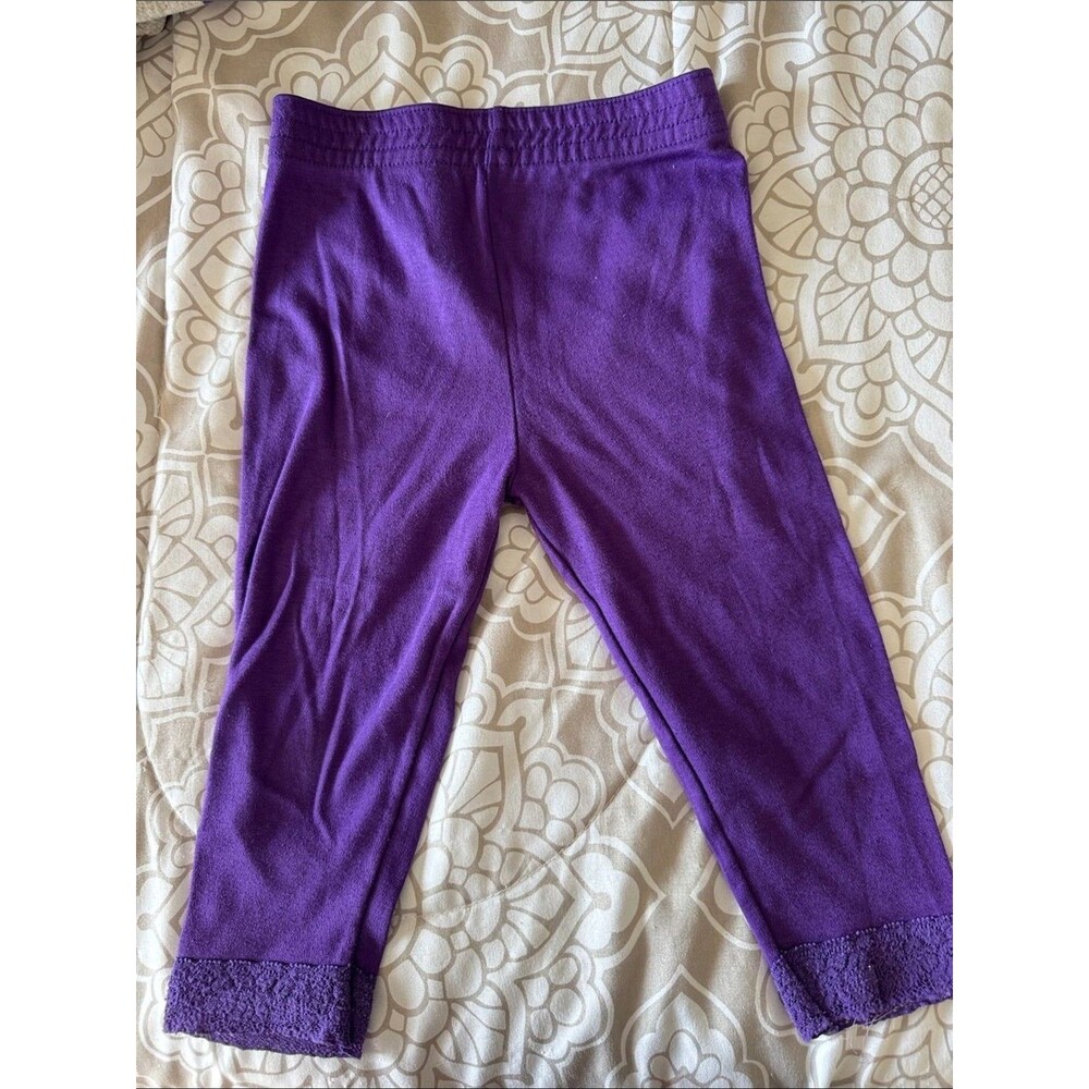 Girls Purple Polka Dot Tunic & Purple Legging Set - Picture 7 of 10